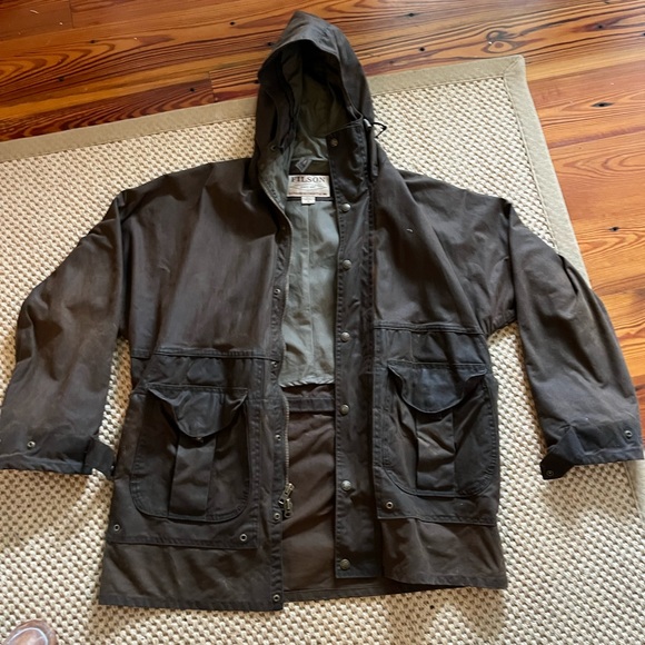 Filson Jackets & Coats Filson All Season Wax Rain Coat Medium
